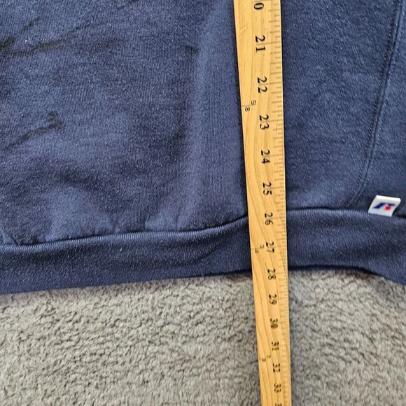 Russell Athletic Sweatshirt Mens Size XL Blue Fleece Cewneck Pullover - Picture 5 of 9